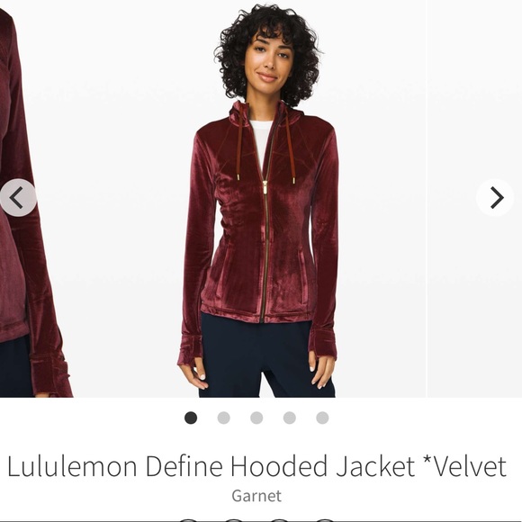 Lululemon garnet define hooded jacket *velvet,sold out* - Picture 8 of 8